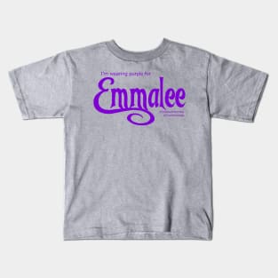 Purple for Emmalee Kids T-Shirt